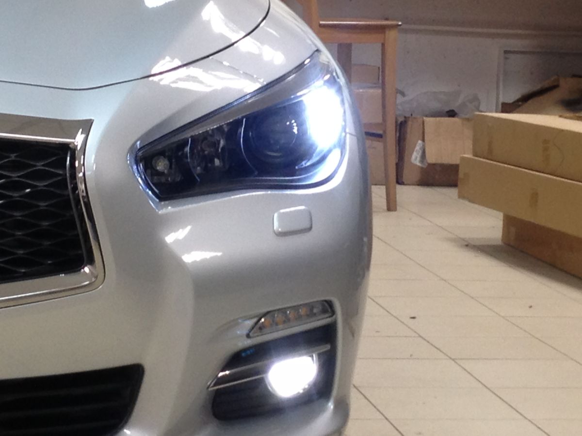 Доработка фар для Infiniti Q50
